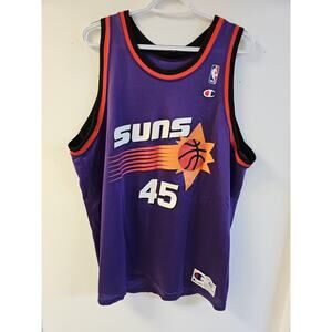 Vintage Rare AC Green #45 Phoenix Suns 90s NBA Champion Jersey Size 48 XL